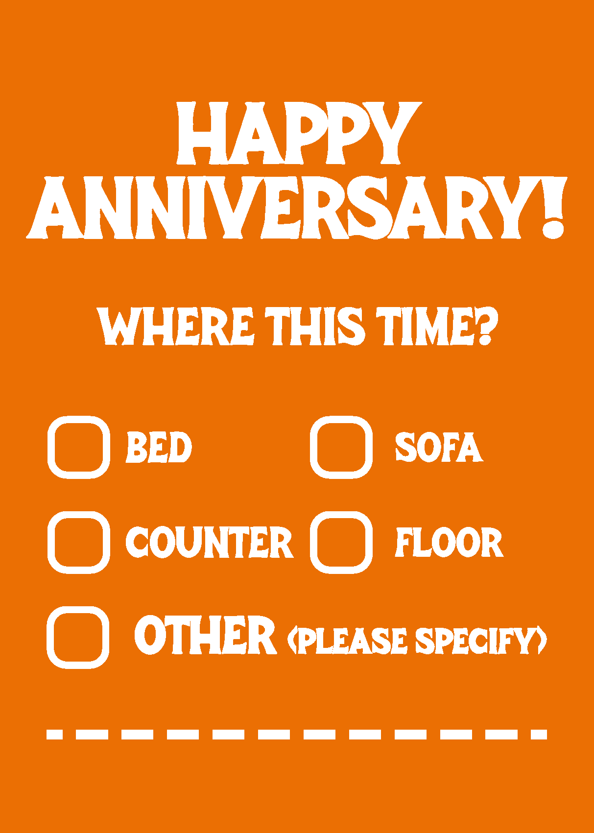 Anniversary, What Room this Time?