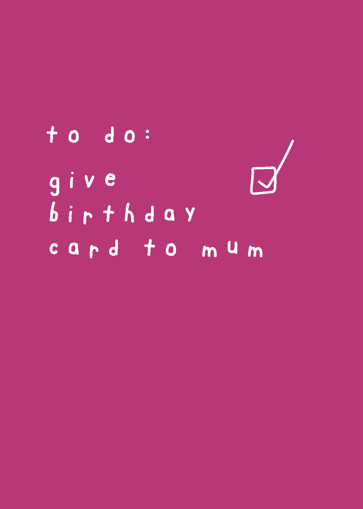 Give Card to Mum