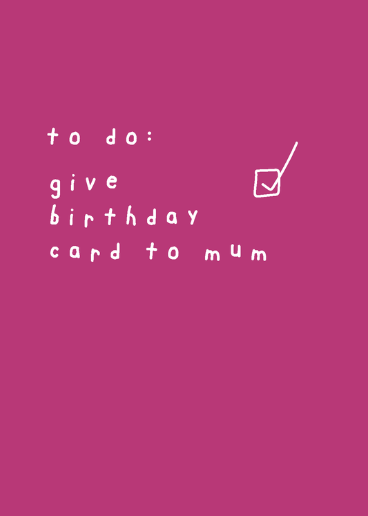 Give Card to Mum