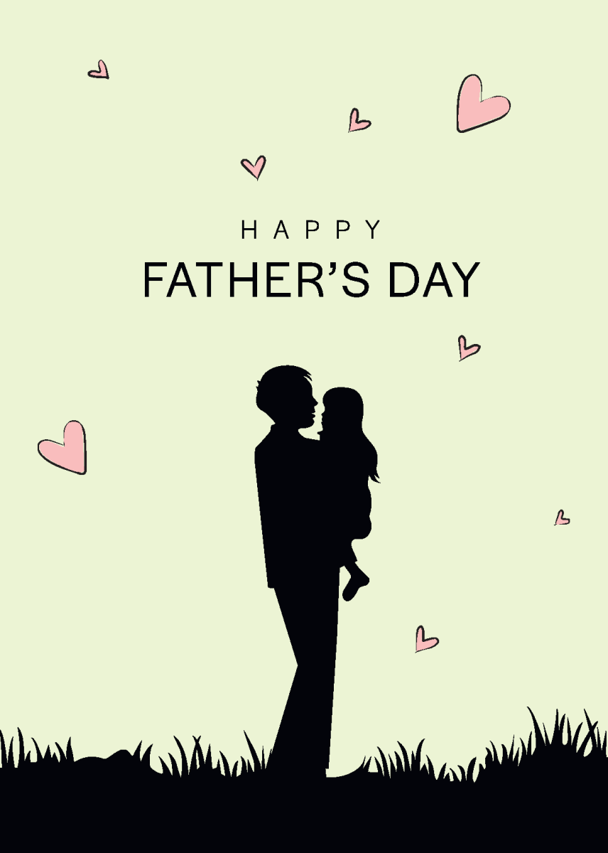 Father's Day Hearts - Sherbet Lemon