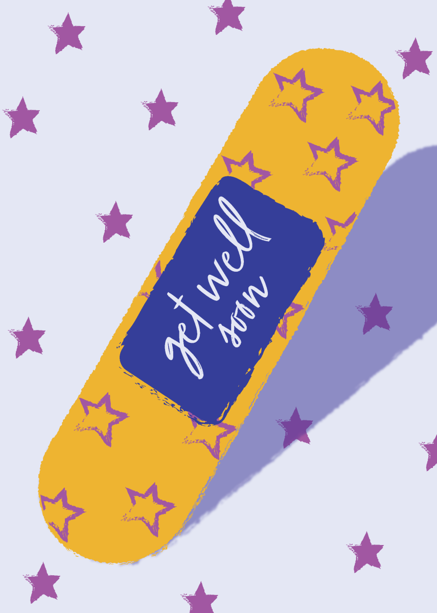 Get Well Soon Bandage - Sherbet Lemon