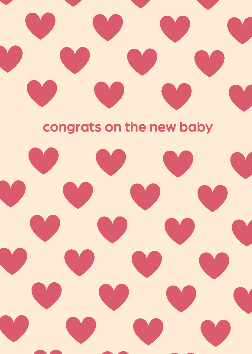 Hearty Congrats on the Baby - Sherbet Lemon