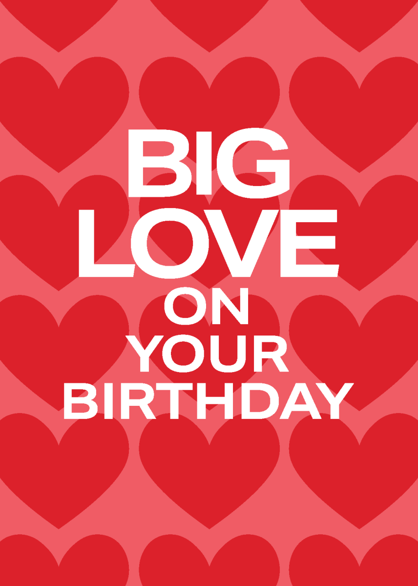 Big Love on Your Birthday - Sherbet Lemon