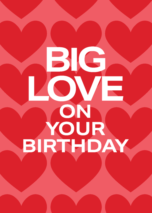 Big Love on Your Birthday - Sherbet Lemon