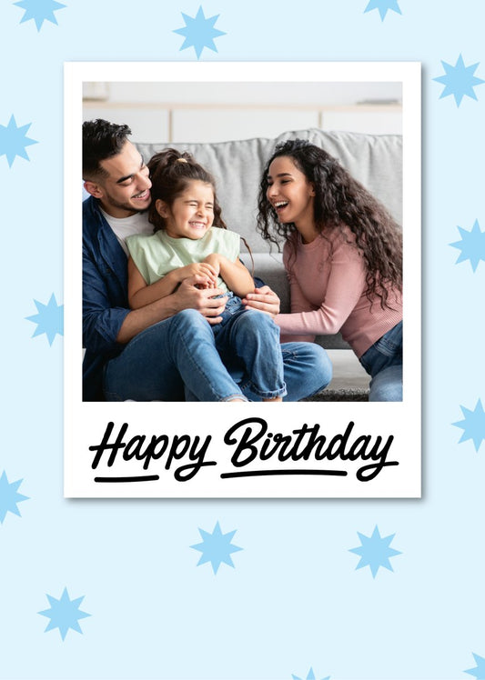 Birthday Polaroid - Sherbet Lemon