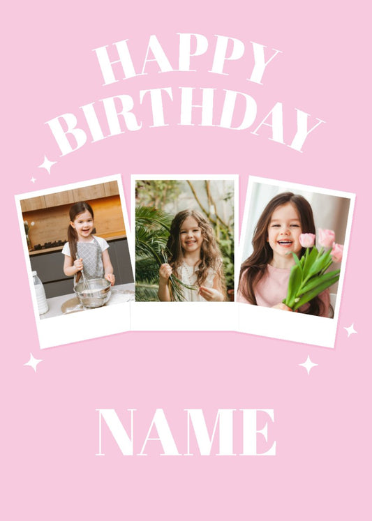 Birthday Polaroids - Sherbet Lemon