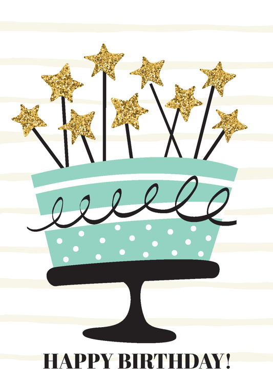 Birthday Stars - Sherbet Lemon