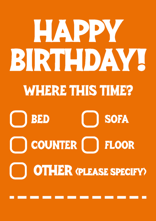 Birthday, What Room this Time? - Sherbet Lemon