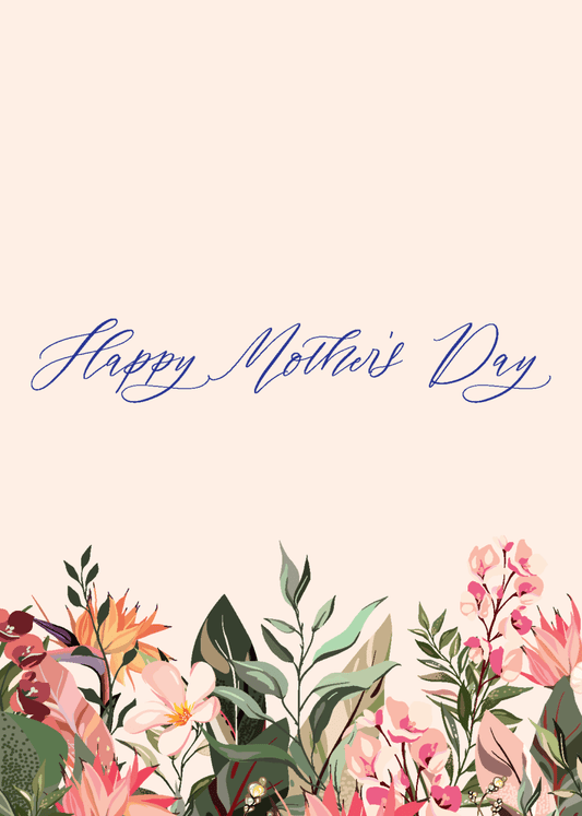 Calligraphy Mother's Day - Sherbet Lemon