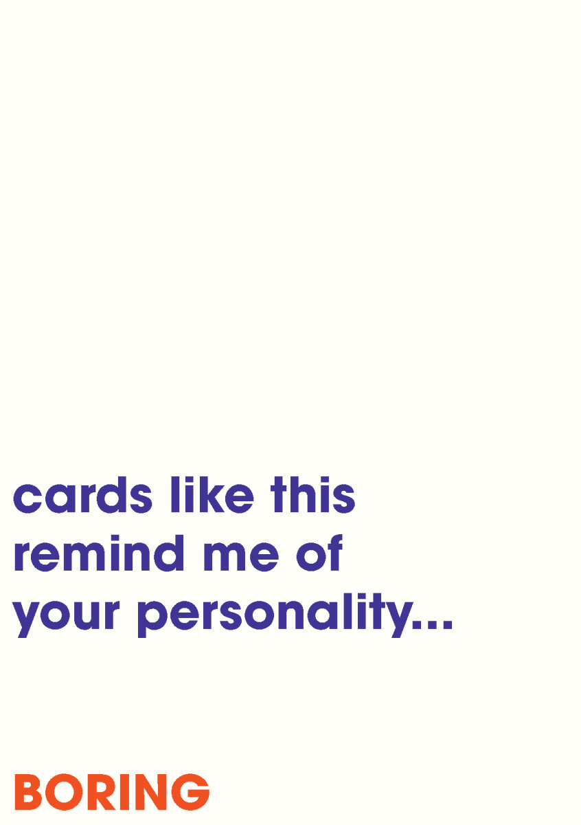 Cards Like this Remind Me of Your Personality - Sherbet Lemon