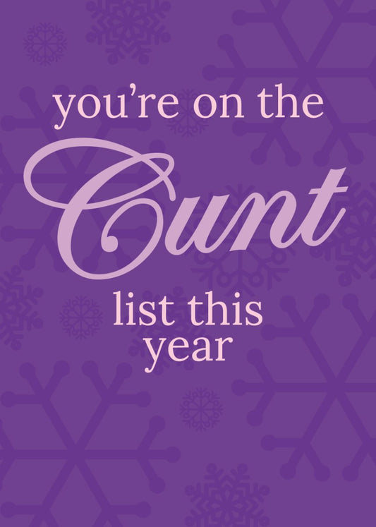 C*nt List - Sherbet Lemon