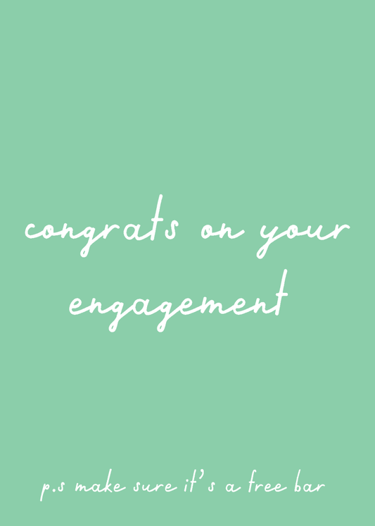 Congrats on your Engagement - Sherbet Lemon