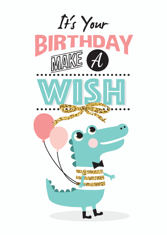 Crocodile Birthday Wish - Sherbet Lemon