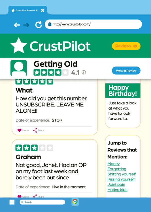 CrustPilot 4.1 Stars - Sherbet Lemon