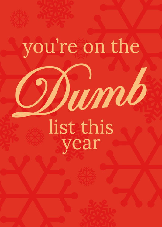 Dumb List - Sherbet Lemon