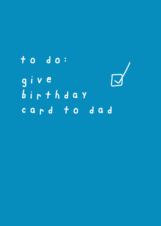 Give Card to Dad - Sherbet Lemon