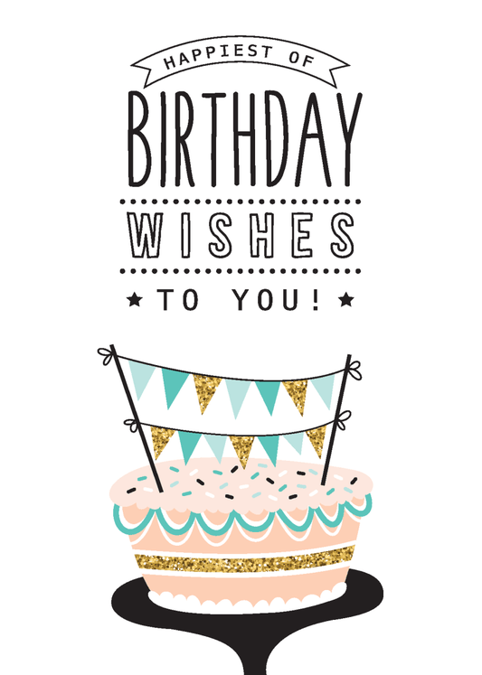 Happiest of Birthday Wishes - Sherbet Lemon