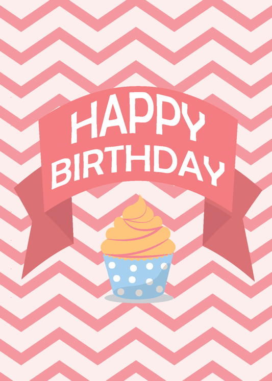 Happy Birthday Banner - Sherbet Lemon