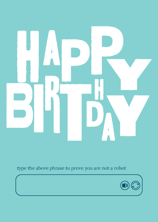 Happy Birthday Captcha - Sherbet Lemon