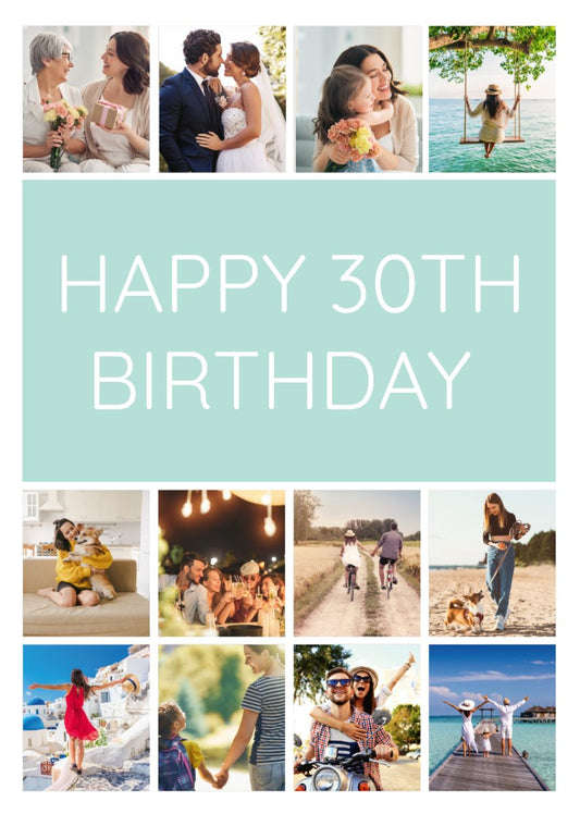 Happy Birthday Collage - Sherbet Lemon