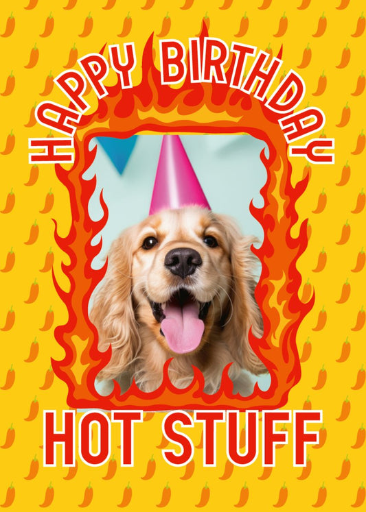 Happy Birthday Hot Stuff - Sherbet Lemon