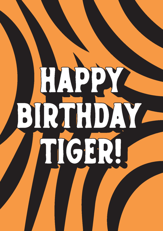 Happy Birthday Tiger - Sherbet Lemon