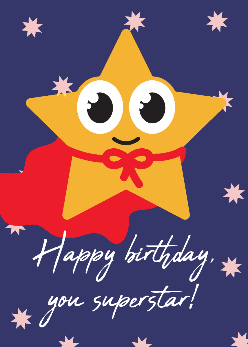 Happy Birthday, You Superstar! - Sherbet Lemon