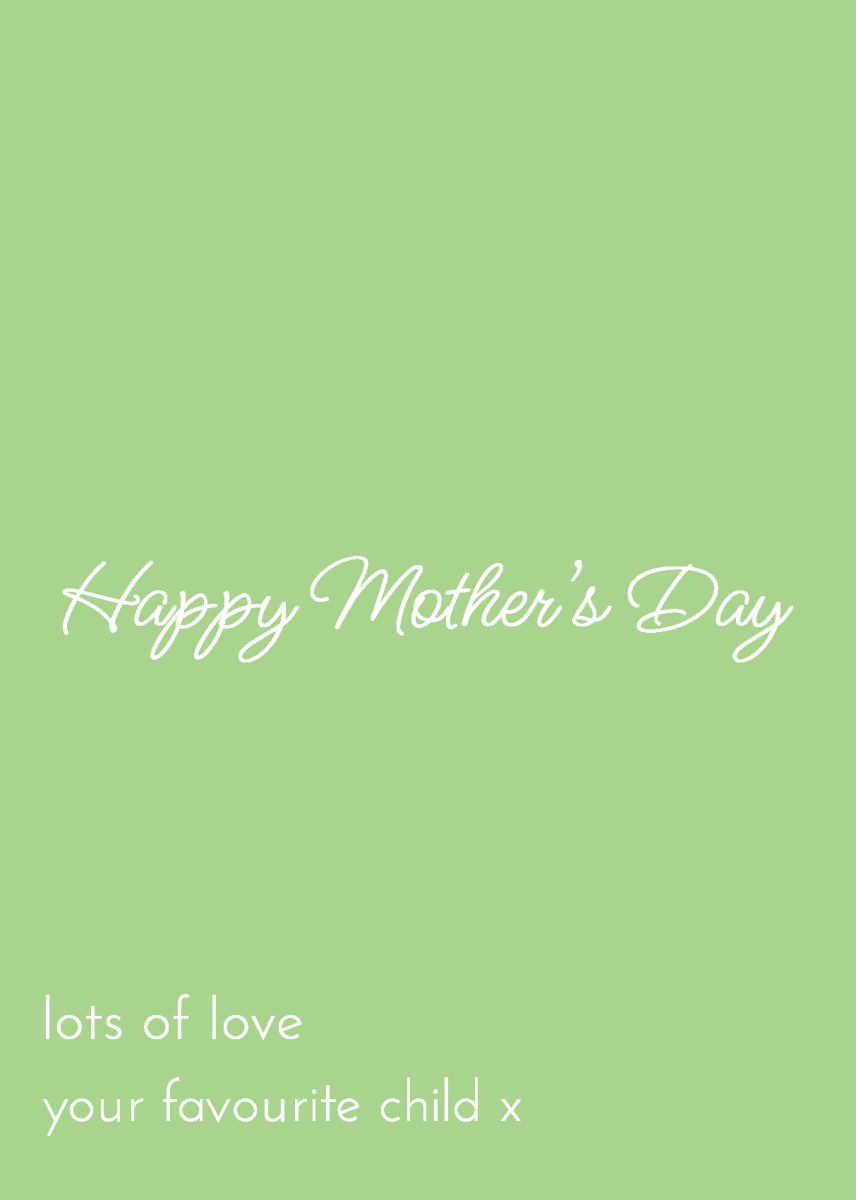 Happy Mother's Day from Your Favourite - Sherbet Lemon