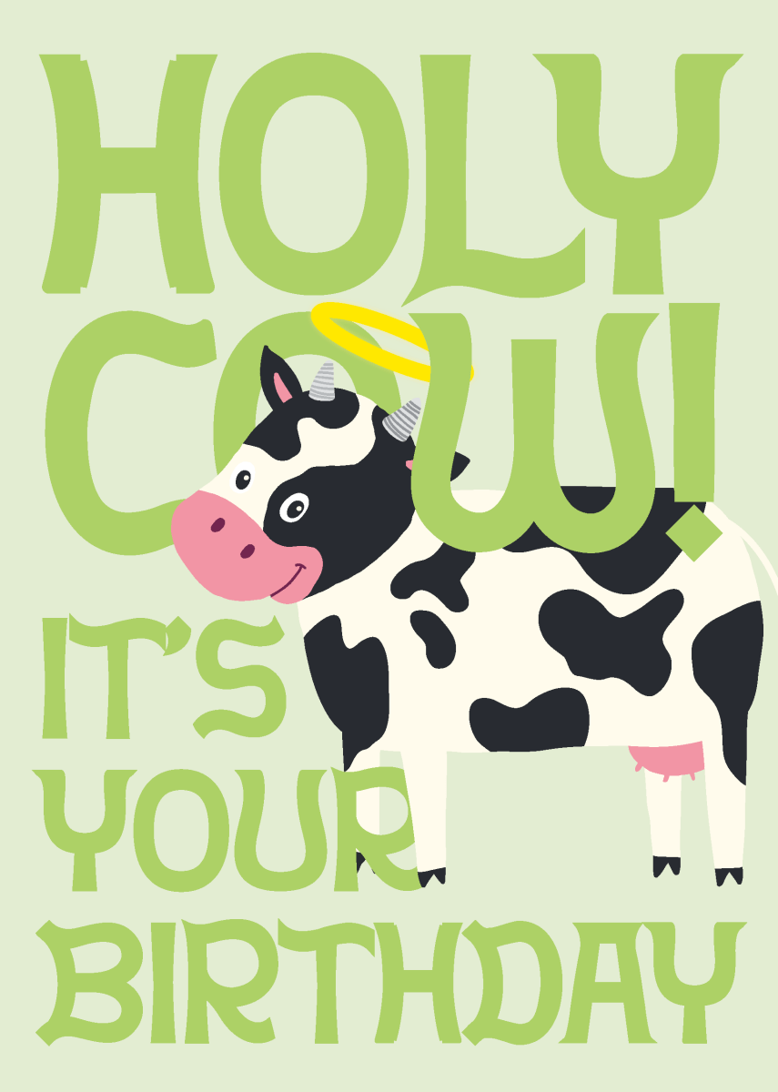 Holy Cow! It's Your Birthday! - Sherbet Lemon