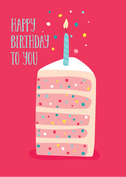 Layered Birthday Cake - Sherbet Lemon