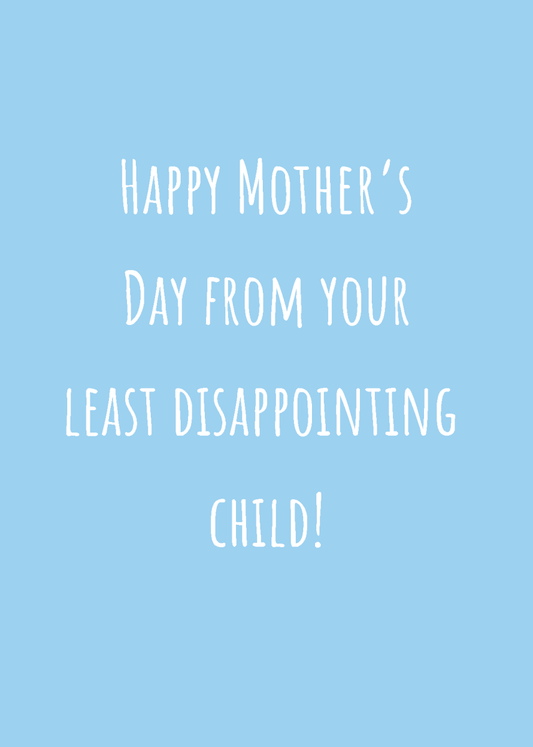 Least Disappointing Child - Sherbet Lemon