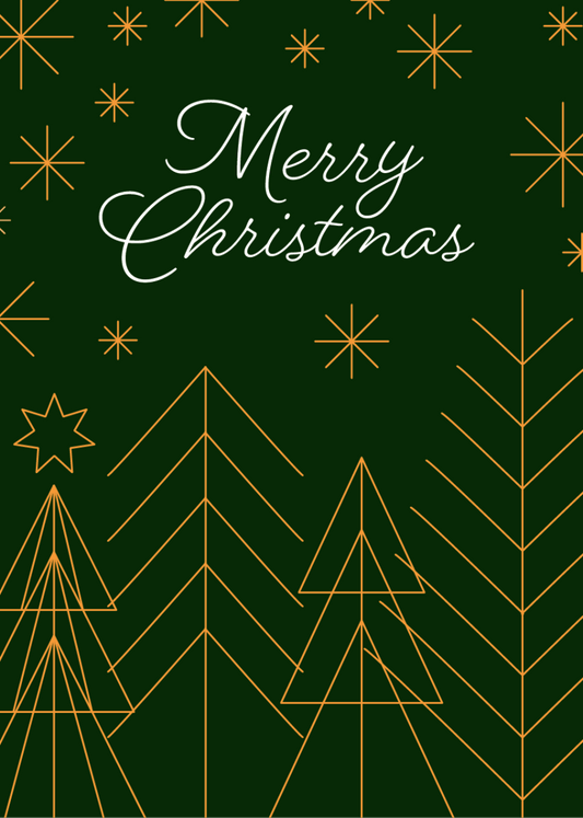 Merry Christmas Trees - Sherbet Lemon