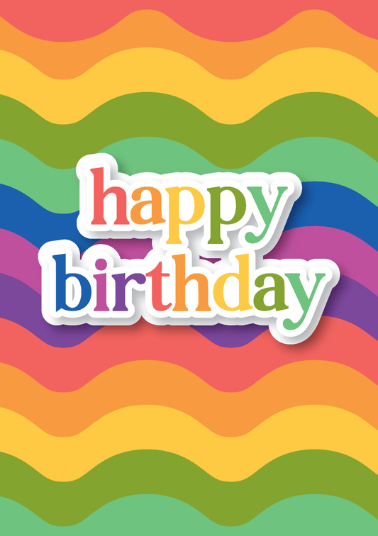 Multi-Coloured Birthday - Sherbet Lemon
