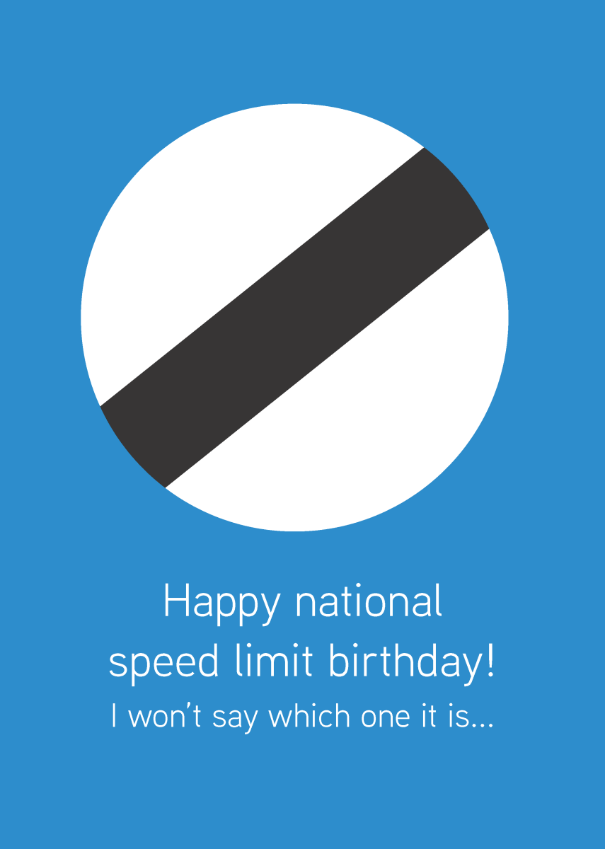 National Speed Limit Birthday - Sherbet Lemon