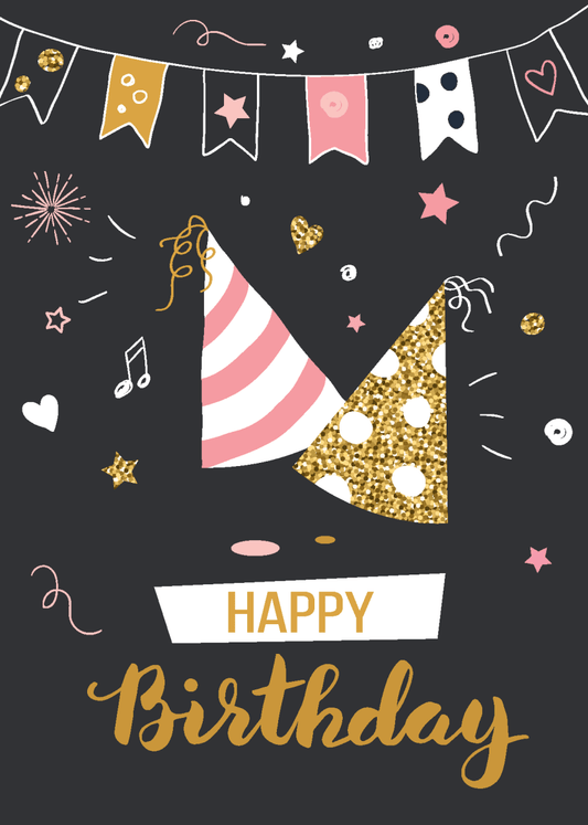 Pink and Gold Birthday - Sherbet Lemon