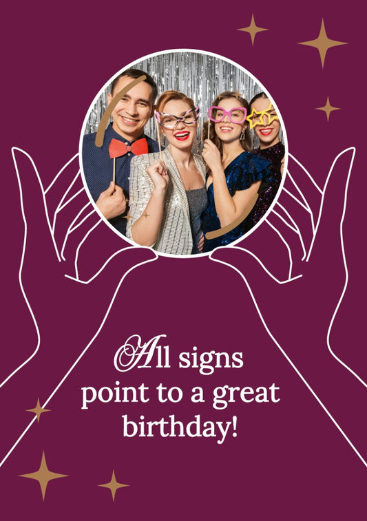 Signs Point to a Great Birthday - Sherbet Lemon