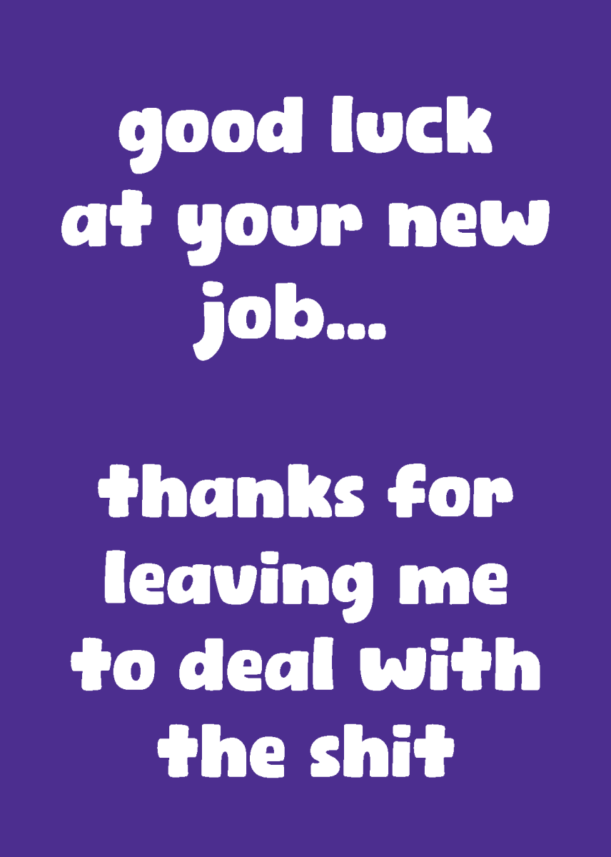 Thanks for Leaving Me with the Shit - Sherbet Lemon