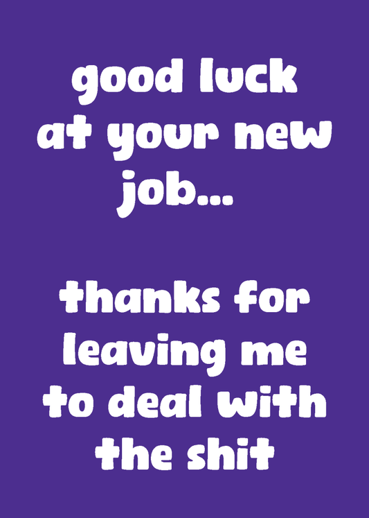 Thanks for Leaving Me with the Shit - Sherbet Lemon