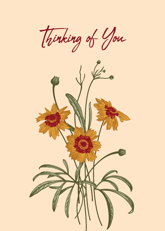 Thinking of You with Coreopsis - Sherbet Lemon