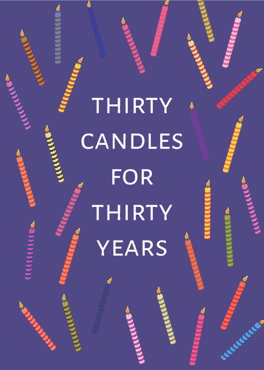 Thirty Candles for Thirty Years - Sherbet Lemon