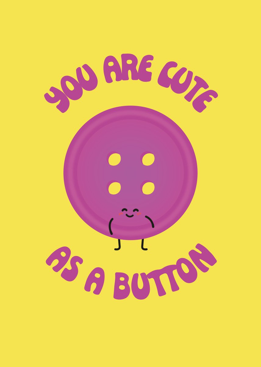 You Are Cute as a Button - Sherbet Lemon