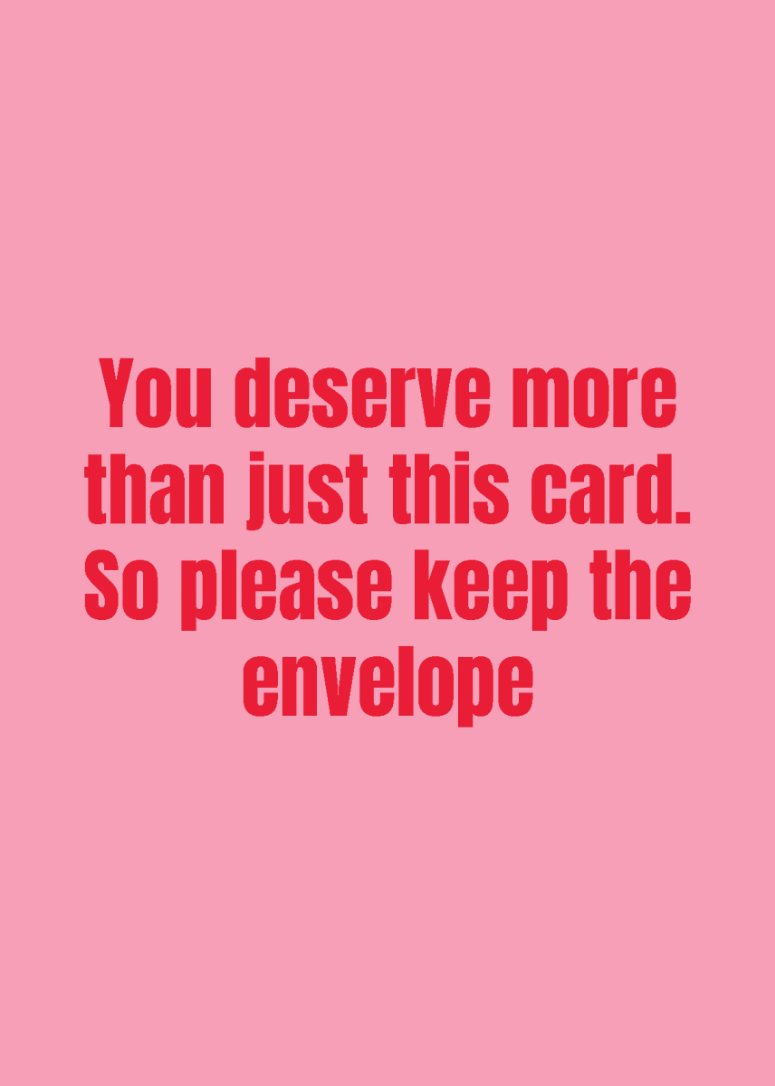 You Deserve More Than This Card - Sherbet Lemon
